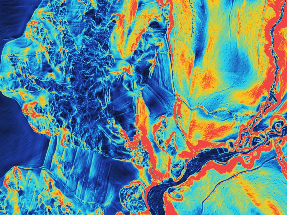 Slope map produced by the pipeline